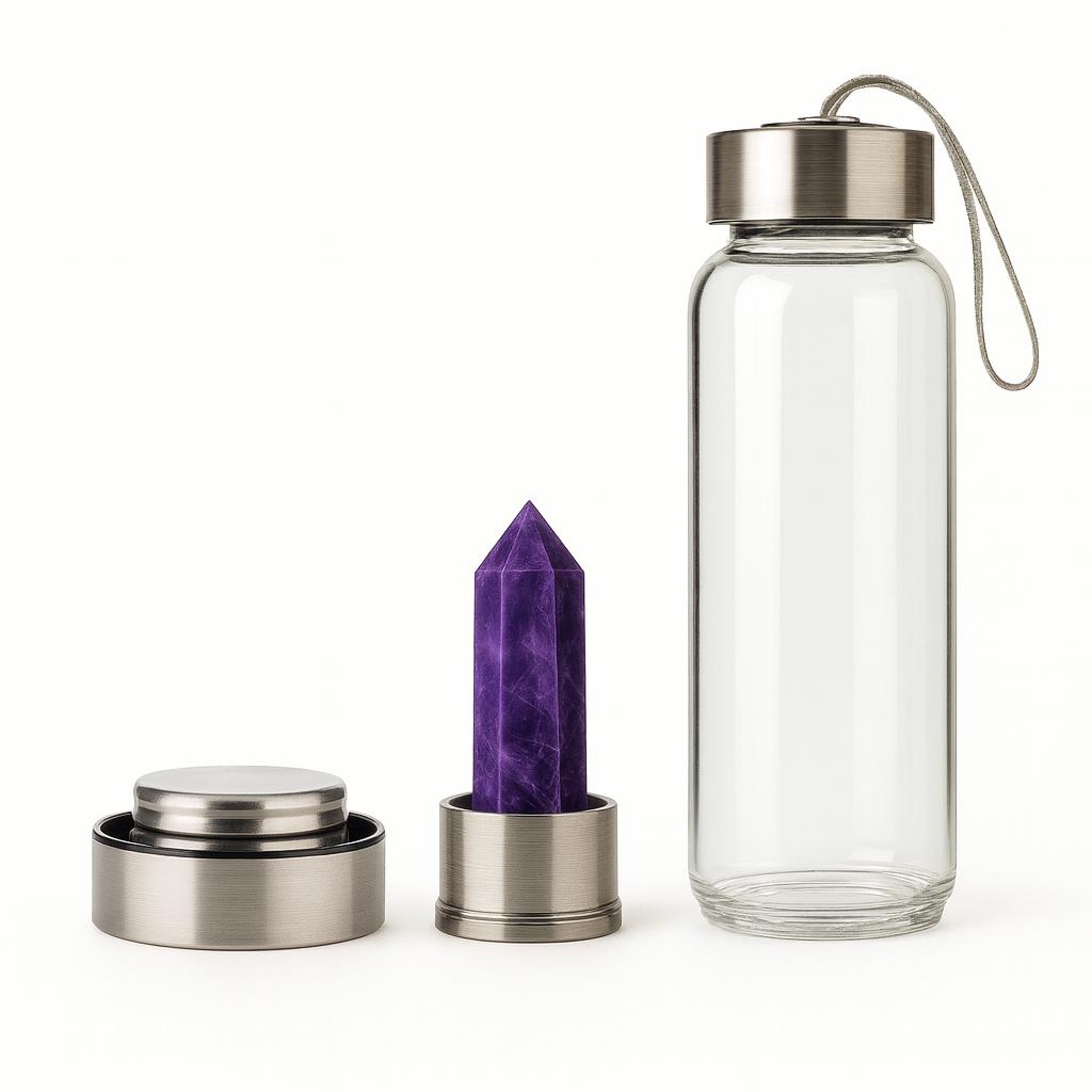 Amethyst Crystal Bottle